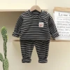 Children's Derong warm suit for boys and girls with heat, autumn and winter pajamas as a base, long Johns and long pants, Derong underwear set details Picture